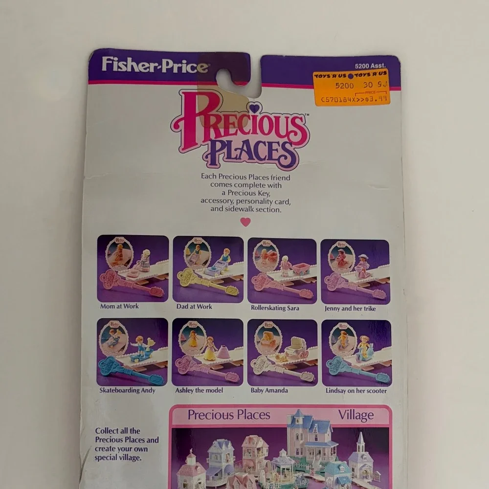 NEW!! Fisher Price PRECIOUS PLACES Friend Skateboarding Andy Key Dollhouse